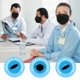 thumbnail image 5 of Mascarillas faciales Luesay KN95, paquete de 20, transpirables, negras, 5 of 6