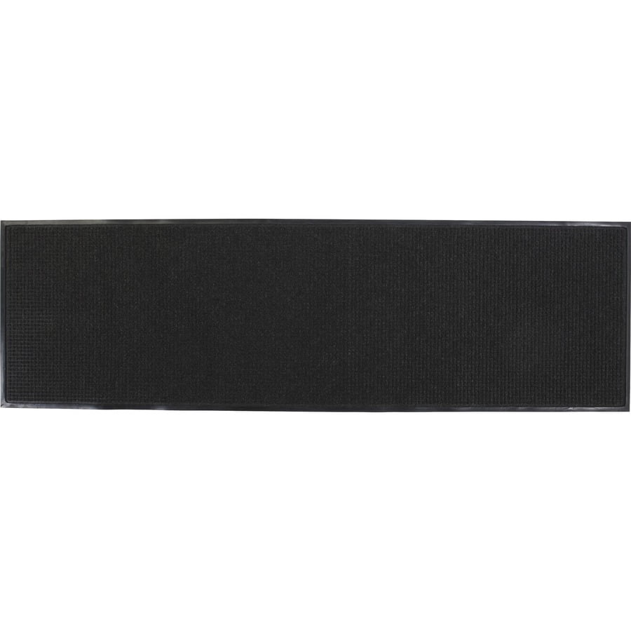Genuine Joe Waterguard Indoor/outdoor Mats - Carpeted Floor, Hard Floor, Indoor, Outdoor - 60" Length X 36" Width - Rubber, Polypropylene -  Gray