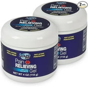 Blue Goo Pain Relieving Gel - for Back/Neck, Muscle/Stiff Joints Pain, Sprains, Strains, Fast-Acting, Cooling+Soothing Relief, Made w/ 100% Pure Emu Oil 4 oz (2 Pack)