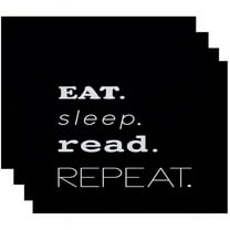 Simply Daisy 18" x 14" My Mantra Word Print Placemats, Set of 4