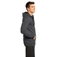 thumbnail image 3 of District Young Mens The Concert Fleece Full Zip Hoodie-M (Heathered Charcoal), 3 of 6