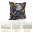 thumbnail image 4 of Autua Eagle Leaves Pattern Graphic Decorative Cushion Throw Pillow Cover for Home Couch Living Room Bed Sofa - 1PC Pillow Case 20x20in, 4 of 5