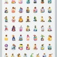 thumbnail image 4 of 35pcs-50pcs Cute Animal Stickers Nature Bottle Stickers Fantasy Drink Stickers Children Stickers for Notebooks Suitcase Luggage, 4 of 9