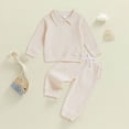 thumbnail image 2 of Gerichy Toddler Boy Clothes Fall Outfits Knit Collared Pullover Sweatshirt Pants Winter Clothing Boys 12 18 24 Months 2T 3T 4T 5T, 2 of 4