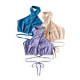 thumbnail image 6 of Biekopu Women’s Sexy Cross Halter Camisole Summer Fashion Solid Color Lace-Up Exposed Navel Tops, 6 of 6