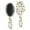 Beige Christmas Santa-2, variant on Beige Christmas Santa Pattern Hair Brush,Girls Detangling Hair Brush,Glide Through Tangles with Ease for Wet & Dry Hair,8.8"X2.8"