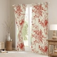 thumbnail image 3 of Feelyou Vintage Western Floral Black Out Curtains, Rustic Farmhouse Curtains Pack of 2 (42x63 Each), Teen Child Kid Adult Bedroom Curtains, Curtains and Drapes Home Decor, 3 of 6
