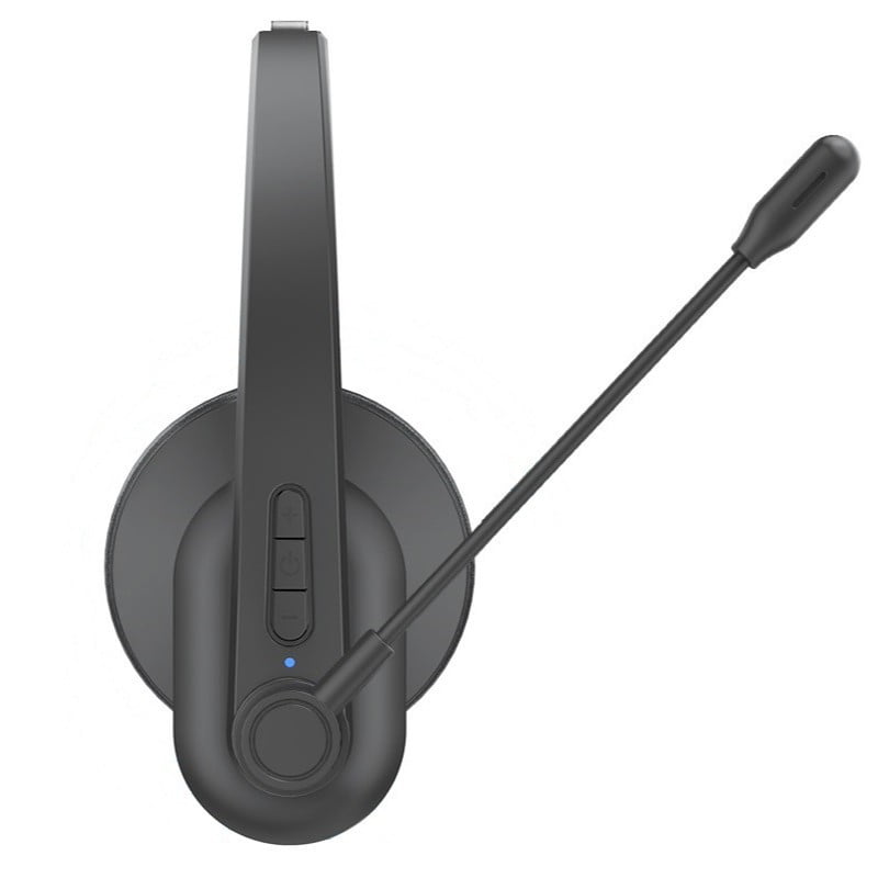 Necode Bluetooth Headset, Wireless Headset with Noise Cancelling Microphone & Mic Mute, 55Hrs Working Time On Ear Bluetooth V5.3 Headphones for Cell Phones Laptop Computer