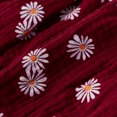 thumbnail image 2 of xiaxaixu Style Décontracté Sans Manches Motif Marguerite Col Rond Combinaison à Nouer, 2 of 9
