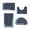 Blue, variant on Dvkptbk 4 Pieces Bathroom Set, Black Bathroom Rugs Bath Mats for Bathroom, Non Slip Extra Soft Absorbent Bath Rugs, Machine Washable & Dry Toilet Shower Mat