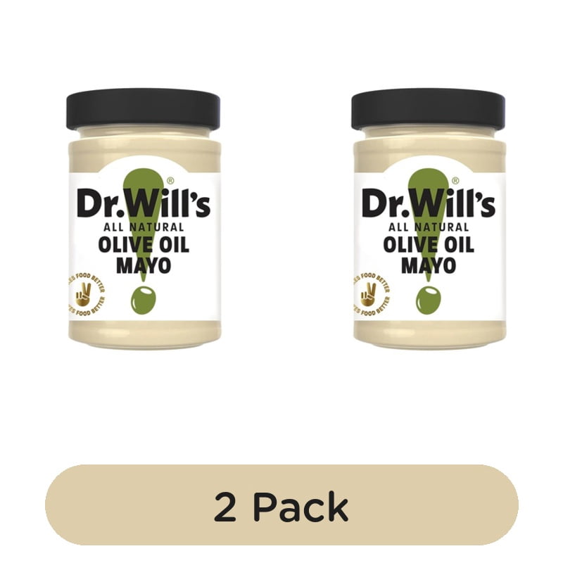 Dr Will's All Natural Olive Oil Mayonnaise 175g, British Import (Pack of 2)