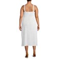 thumbnail image 4 of Time and Tru Womens Plus Size Sweater Knit Swimsuit Cover Up, 4 of 6