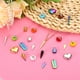 thumbnail image 4 of 10Pcs Charm de candado, mini candado colgante para pulsera, colgante de acero 3D para hacer joyas, plateado, 4 of 6