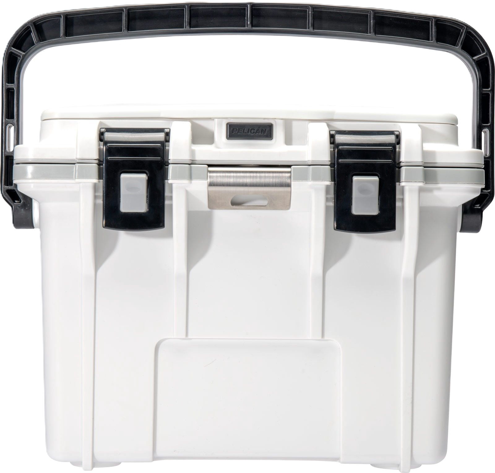 Pelican Elite 14 Qt  Hard-Sided Cooler with Removable Tray, Bottle Opener, White with Gray