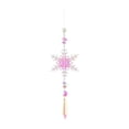thumbnail image 3 of Campanas de viento de cristal artificial con forma de copo de nieve navideño y cadena Estilo C, 3 of 9