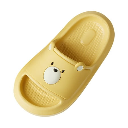 

Toddler Girl Sandals Size 19 Summer Home Slippers Slippers Cartoon Soft Sole Slippers Yellow Toddler Girls Sneakers