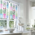 thumbnail image 2 of LALILO Kitchen Curtains and Valances Set of 3 36" Flowers Window Treatment Tiers for Window Decor, 2 of 5