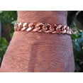 thumbnail image 2 of 8 1/2 Inch Men's Solid Copper Link Bracelet CB645GAP - 7/16 of an inch wide. Thick and Durable., 2 of 2