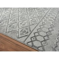 thumbnail image 5 of Royal Velvet Brent Geometric Diamond Low Pile Indoor Area Rug, Grey, 5' x 7', 5 of 5