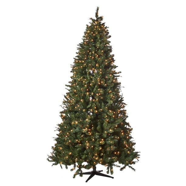 Holiday Time Prelit Spruce Christmas Tree 9 Ft, Green - Walmart.com