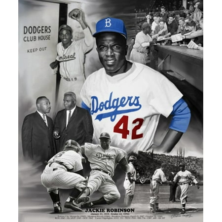 jackie robinson poster print by wishum gregory 20 x 24 walmart com