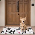 thumbnail image 4 of Pug and Love Heart Door Rugs,Washable Non Slip Door Mats Indoor,Decorative Door Mats,Entry Mat Indoor for Entrance,Bedroom,Kitchen,Bathroom,16"x47", 4 of 6
