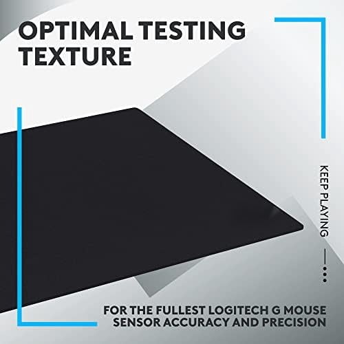 640 Large Cloth Gaming Mouse Pad, Optimized for Gaming Sensors, Moderate Surface Friction, Non-Slip Mouse Mat - Black