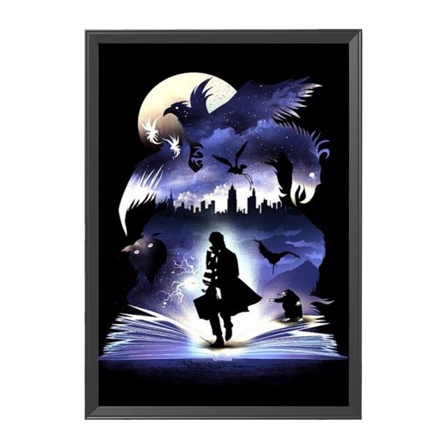 Cuadros Decorativos Punto de cruz completo 11CT Harry Potter DIY contado costura artesanía decoración del hogar Ehuebsd embutido en tela