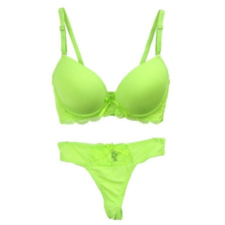 

Vedolay Lingerie For Men Women s Embroidered Mesh Underwired Push Up Bra and Panty Lingerie Set White XXL