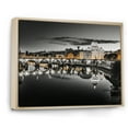 thumbnail image 2 of Designart "Rome Cityscape in Black and White" Rome Floater Framed Canvas Wall Art, 2 of 7