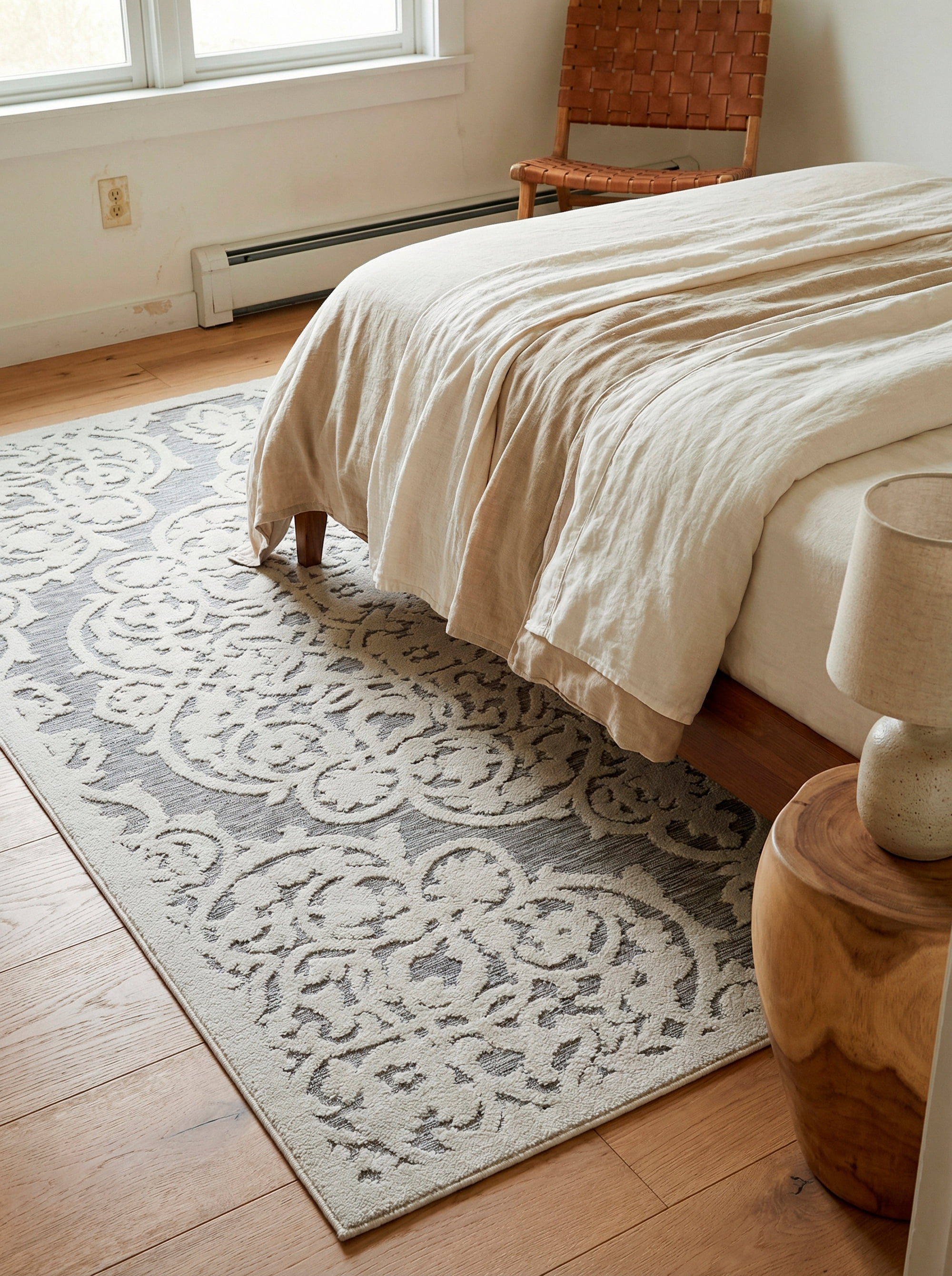 My Texas House Dahlia 5'1" x 7'3" Natural Floral Area Rug