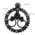 thumbnail image 4 of D Modern Large Rotary Clock,3D Modern Large Wall Calendar Wheel Clock Mechanical Calendar Wall Art Rotary Clock Maximized Efficiency, 4 of 7