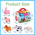 thumbnail image 3 of Baby Toys 6-12 Months, Soft Barn with Stuffed Farm Animals, Sensory Montessori Toy for 6 Month Girls Boys, Learning Toy for 1 Year Old Toddler, 3 of 8