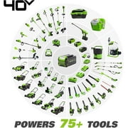 Greenworks 40V 24 Hedge Trimmer (1 Cutting Capacity), Battery Not Included HT40B02
