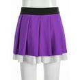 thumbnail image 4 of RUNQHUI Jupe Plissée Mini à Taille Élastique pour Filles, Jupes de Danse, Uniforme de Performance Cheerleading, Violet 10, 4 of 7