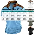 thumbnail image 3 of Blusa de Manga Corta Hombres Versátil Moda Color Sólido Botón Cuello de Vuelta, Camisa Casual Ligera para Diario, 3 of 5