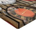 thumbnail image 2 of Ambesonne Antique Fitted Sheet, Vintage Wall, Twin Size, Brown and Red, 2 of 3