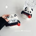 thumbnail image 2 of 1 Pce Étuis d'Écouteurs Mignons en Peluche Panda pour Apple AirPods 1/ 2/ 3/ Pro/ Pro 2 Housse de Protection Accessoire pour Écouteurs Sac de Protection Multicolore pour AirPods Pro, 2 of 6