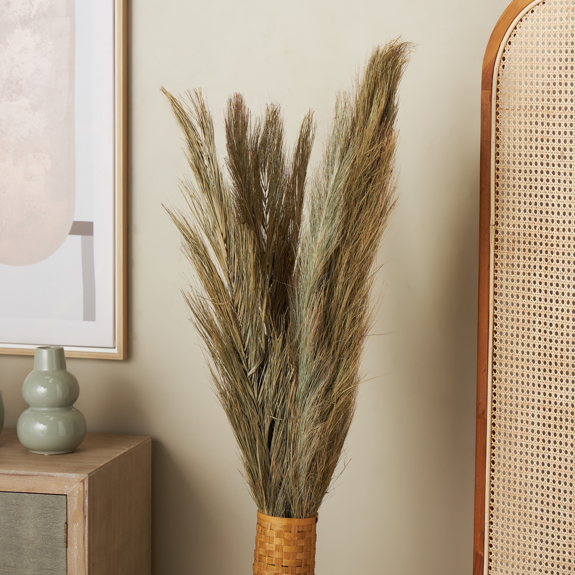 60" Tall Palm Leaf Natural Foliage Bouquet, by DecMode