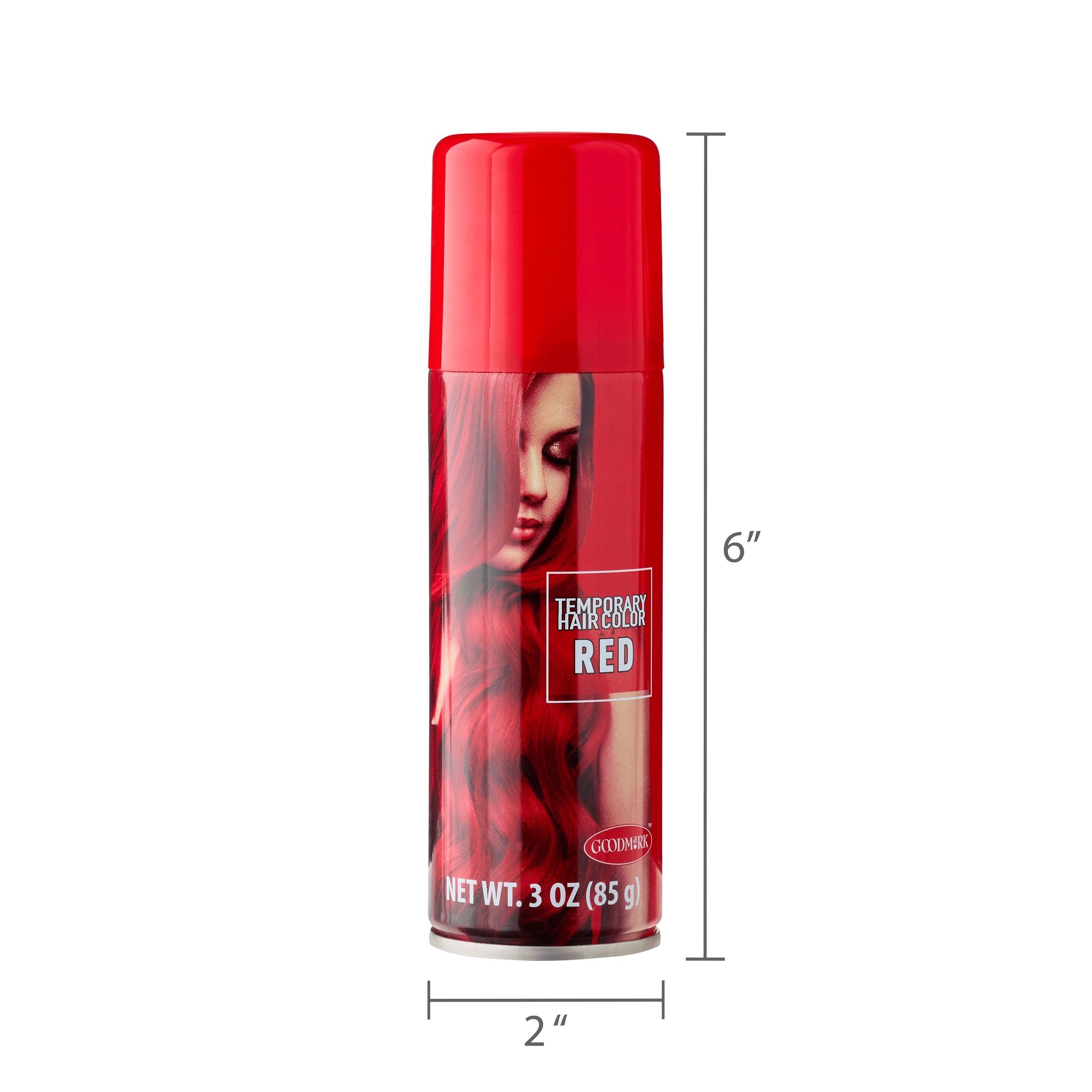 Red Hair Spray, Halloween Accessory, Temporary Color, 3oz   by Goodmark