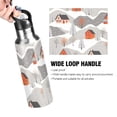 thumbnail image 4 of Yayeee 20oz Insulated Water Bottle Double Wall Stainless Steel with Flip Straw Lid, Snow Cartoon Houses, 4 of 7