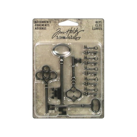 Tim Holtz Idea-ology Adornments Keys Slvr