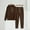 Brown, variant on Womens Two Piece Outfits Sweatsuit Casual Long Sleeve Hoodies Top and Joggers Sweatpants Fall Tracksuit Lounge Matching Set Beige Xl