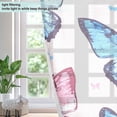 thumbnail image 4 of Pink Blue Butterflies Blackout Curtains Thermal Insulation 63 inch Grommet for Bedroom Living Room Bathroom Kitchen Windows 2 Pack, 4 of 6