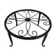 thumbnail image 2 of Soporte para plantas de hierro forjado – Estante para macetas de pie para uso interior y exterior, estante decorativo para plantas en maceta para la decoración del hogar, balcón, sala de estar., 2 of 6