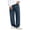 White, variant on Men's Pleated Straight Leg Dress Pants Elastic Waist Comfort Business Casual Trousers, S
