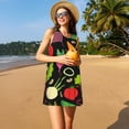 thumbnail image 3 of Fotbe Cartoon Vegetables Vestido de Verano sin Mangas para Mujer – Vestido Midi Línea A, Estilo Camiseta Floral, Vestido Playero Casual y Fluido, 3 of 7