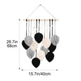 thumbnail image 3 of Leodye 1PCS Leaf Macrame Wall Hanging Tapestry, Hand Woven Wall Art Decor for Bedroom and Living Room Interior -15.7*26.7IN, 3 of 7