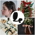 thumbnail image 5 of 10 Yards Polyester Velvet Ribbon Silver Glitter Ribbon for DIY Jewelry Making Black 1 inch(25~26mm), 5 of 8