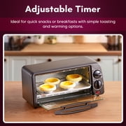 2 Slice Toaster Oven with Time and Temp Knobs